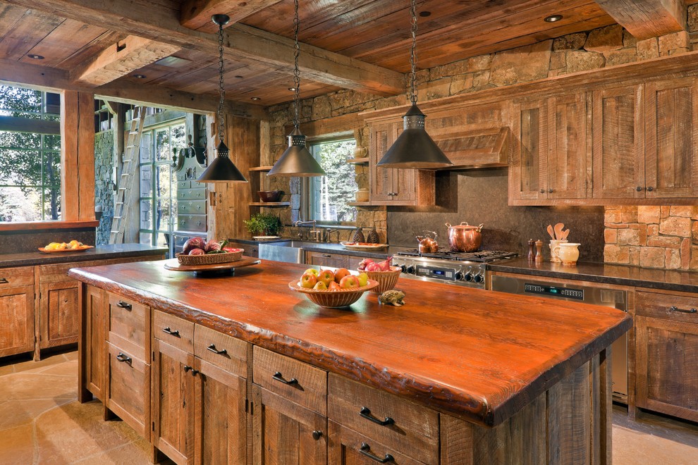 rustic lights for kitchen