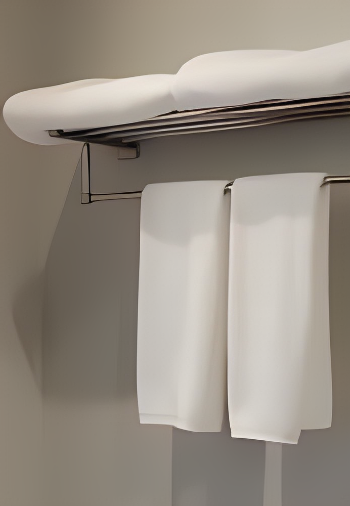 Brushed Nickel Towel Rack for Bathroom